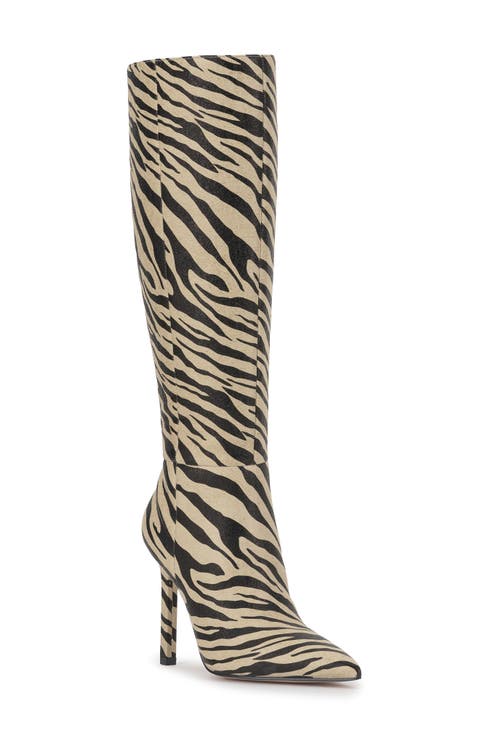 Dilea Faux Leather Knee High Boot