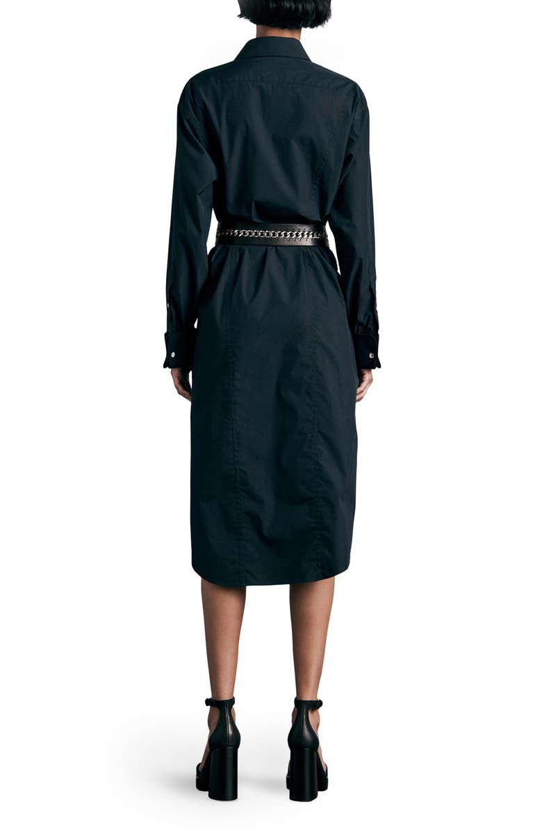 rag & bone Diana Long Sleeve Cotton Poplin Shirtdress, Alternate, color, 