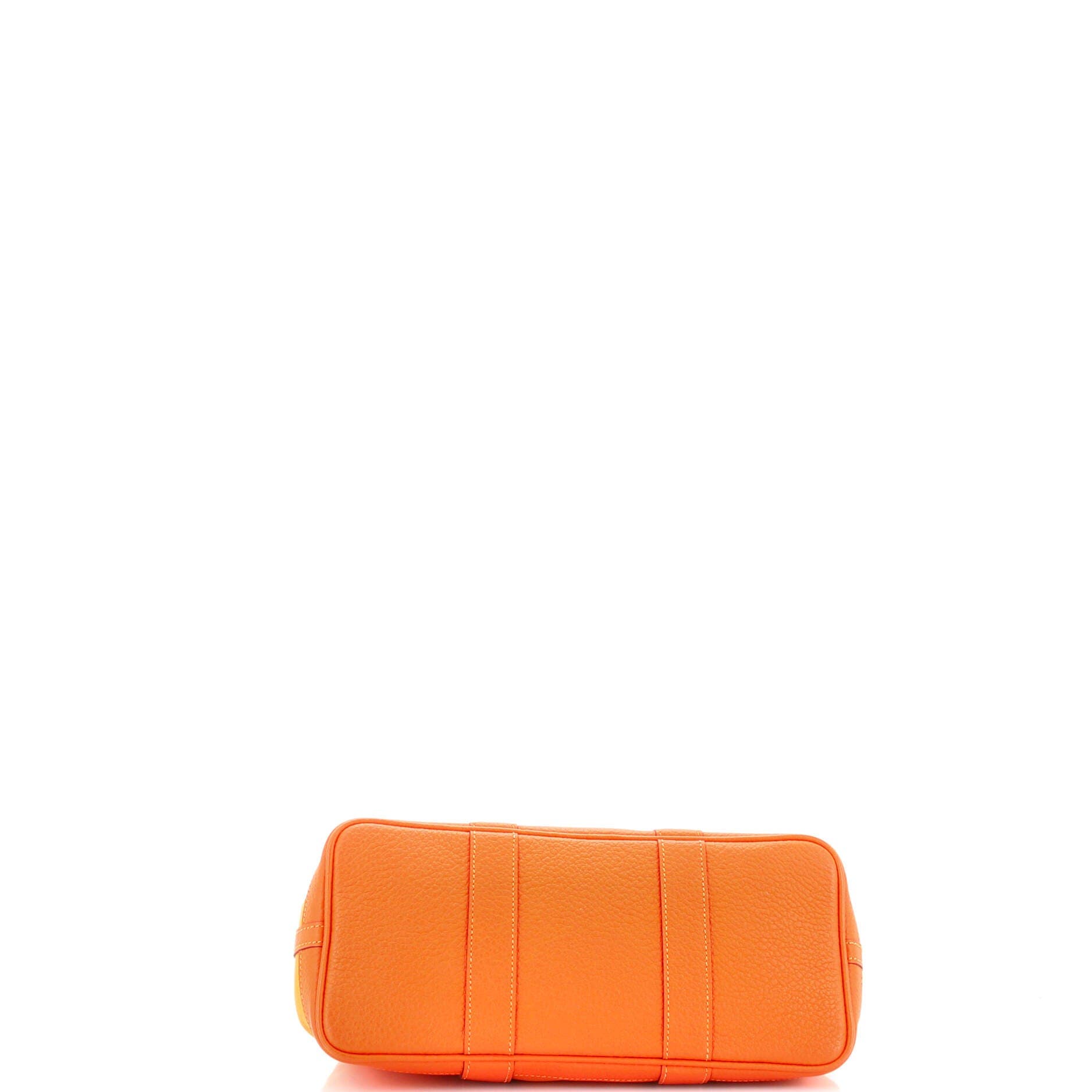 Pre-Owned Hermes Garden Party Tote Toile and Leather 30, Alternate, color, Feu