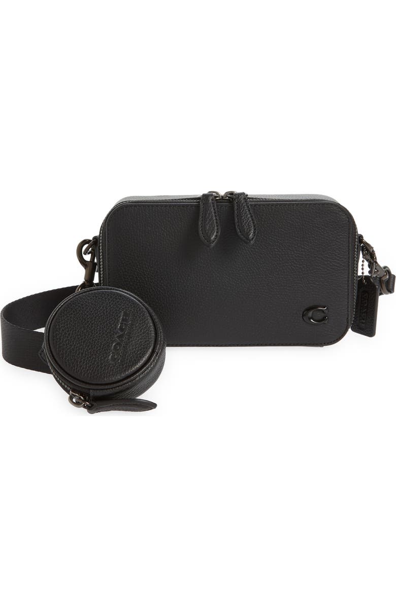 COACH Charter Slim Pebble Leather Crossbody Bag, Main, color,