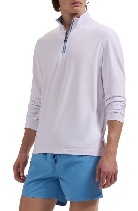 Mélange Quarter Zip Pullover