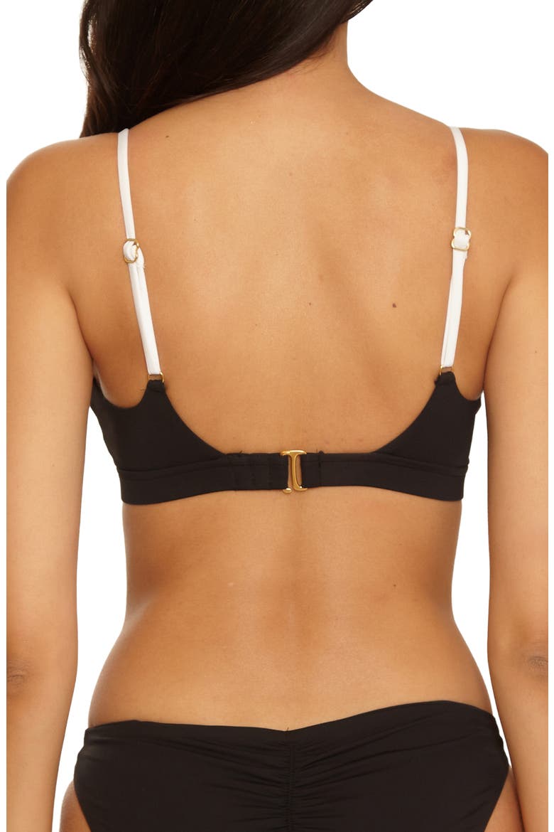 Sport Mode Bralette Bikini Top, Alternate, color, BLACK