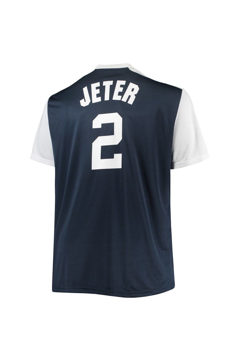 Men's Derek Jeter Navy/White New York Yankees Cooperstown Collection Replica Player Jersey, Alternate, color, Navy