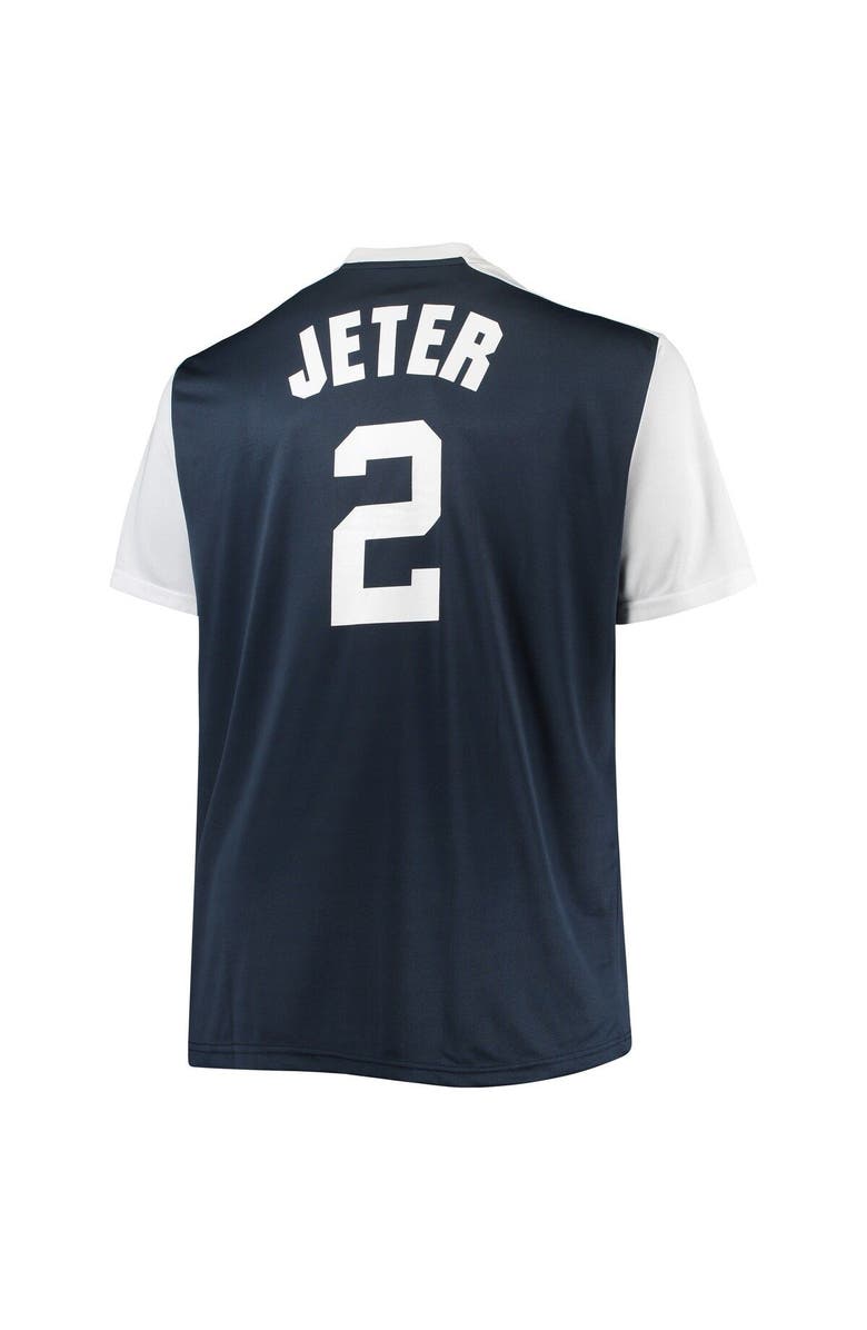 PROFILE Men's Derek Jeter Navy/White New York Yankees Cooperstown Collection Replica Player Jersey, Alternate, color, Navy