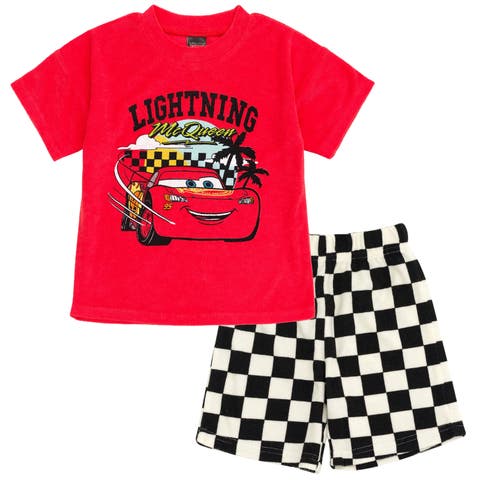 Lion King Simba Boys' Loop Terry 2-Piece T-Shirt and Shorts Set (Toddler, Little Kid & Big Kid)