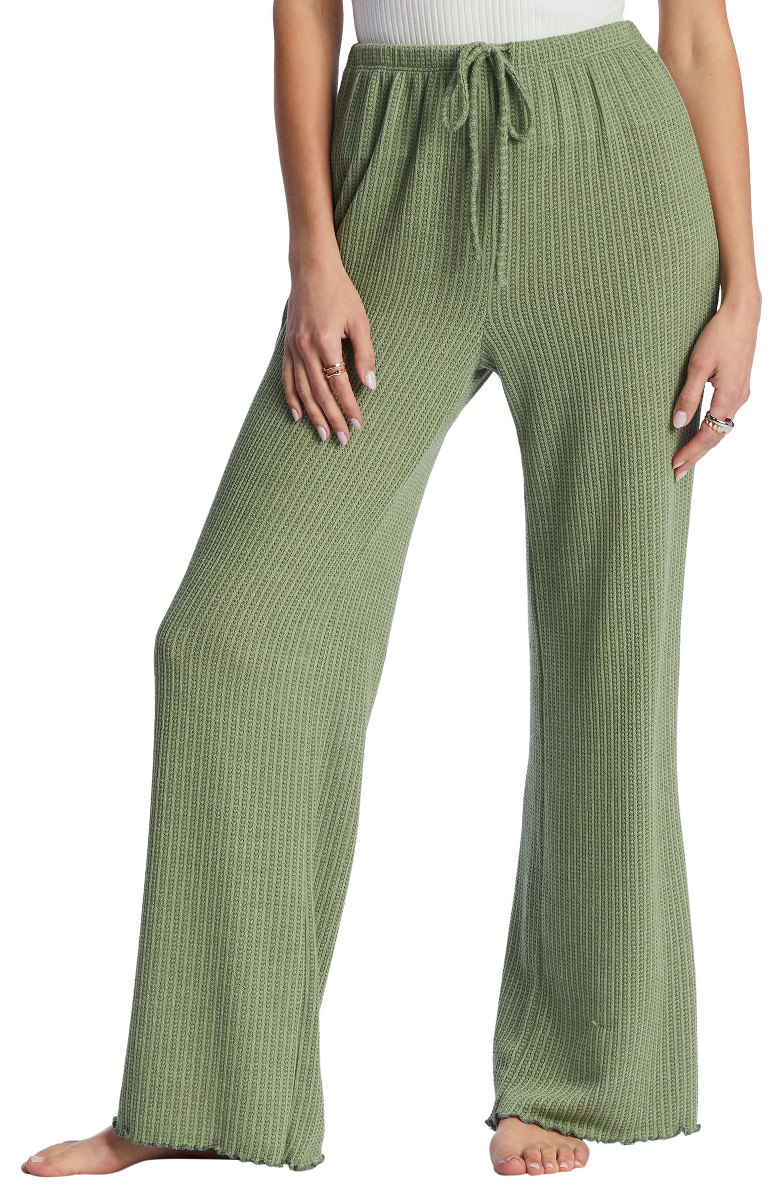 Billabong So Easy Rib Wide Leg Pants | Nordstromrack