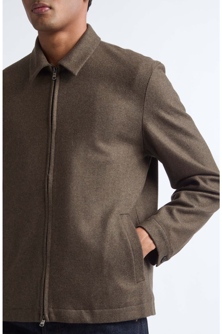 Boiled Wool Zip Jacket, Alternate, color, LODEN GREEN