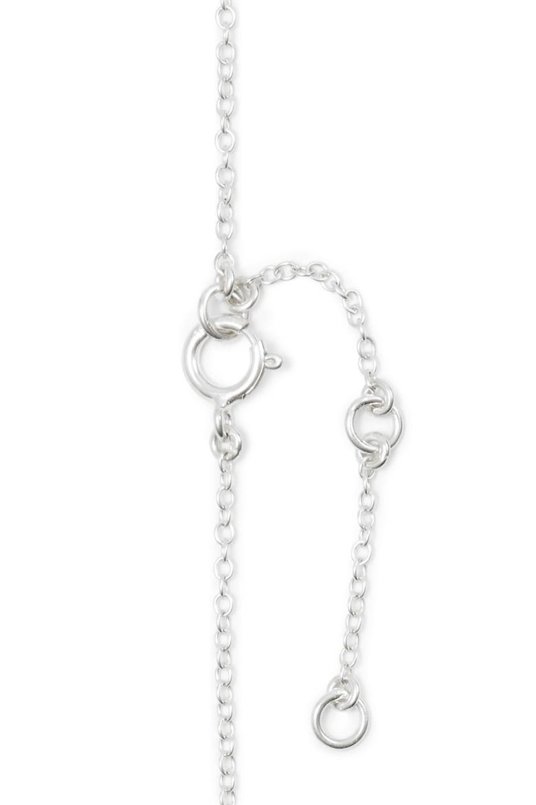 Charm Collar Necklace, Alternate, color, SILVER