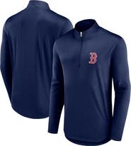 FANATICS Men's Fanatics Branded Navy Boston Red Sox Quarterback Quarter-Zip Top