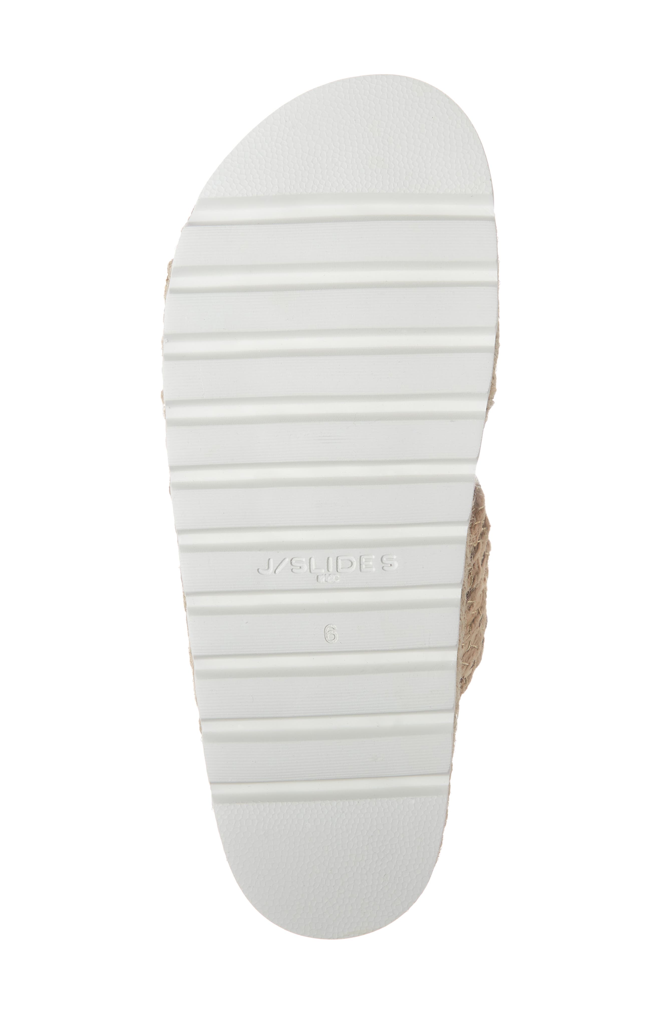 Logan Woven Slide Sandal, Alternate, color, TAN RAFFIA FABRIC