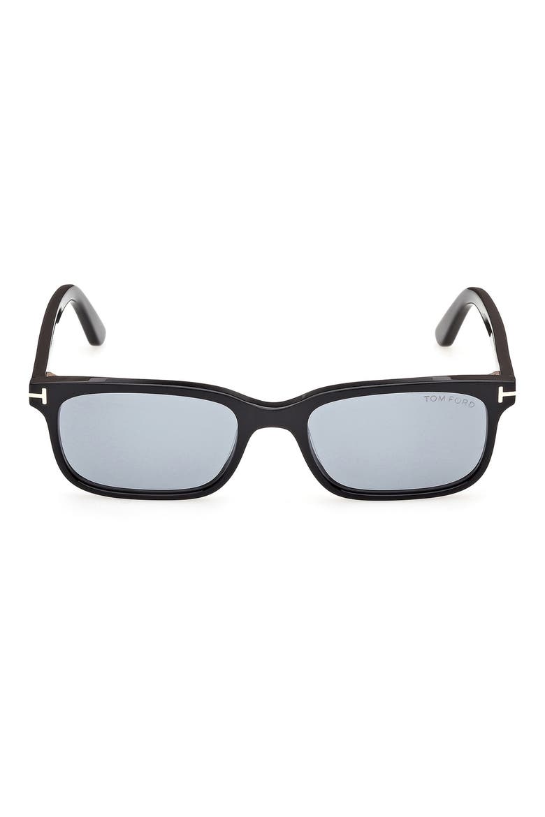 Scout-02 52mm Rectangular Sunglasses, Main, color, BLACK/ SMOKE