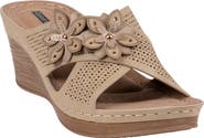 GOOD CHOICE NEW YORK Nylie Platform Wedge Slide Sandal