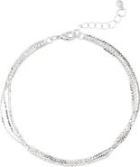 NORDSTROM RACK Delicate Pavé Chain Anklet