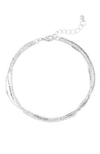 Delicate Pavé Chain Anklet