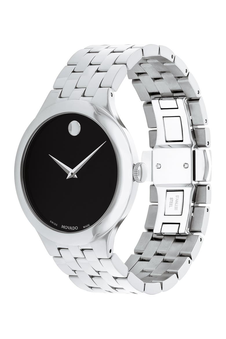 Men's Veturi Bracelet Watch, 40mm, Alternate, color, BLACK DIAL
