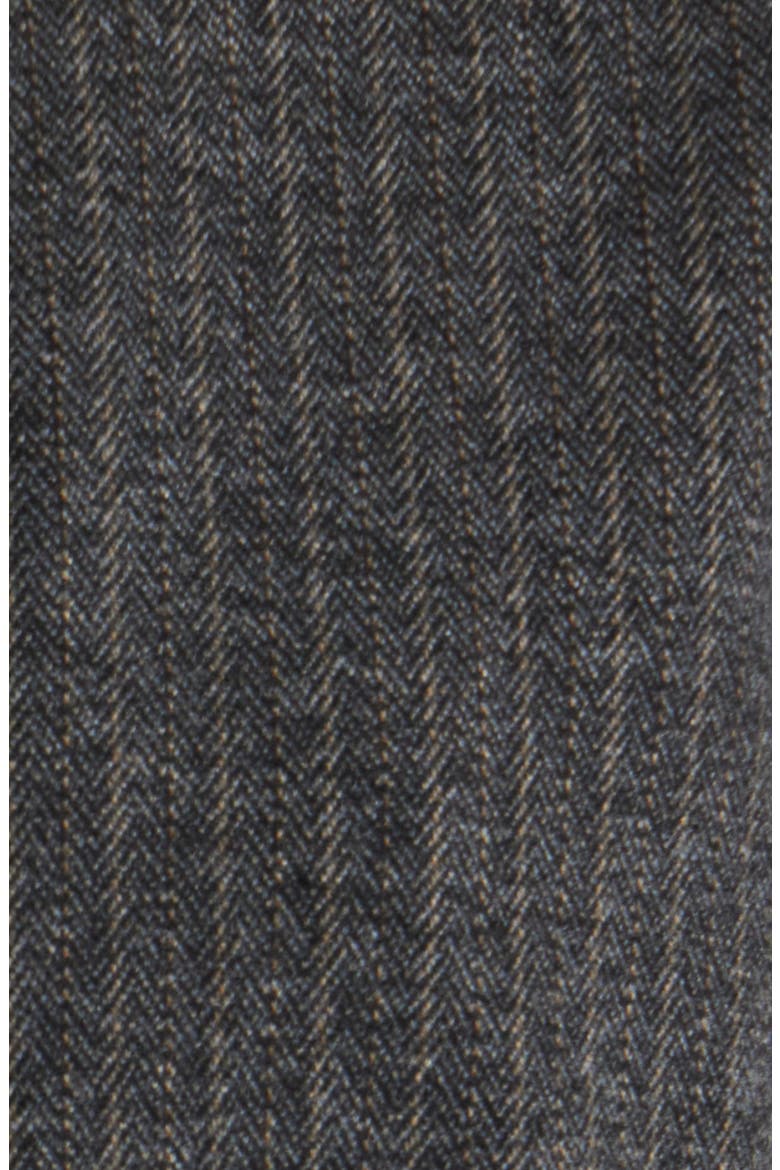 Barrel Sleeve Herringbone Crop Jacket, Alternate, color, CHARCOAL WHEAT MULTI