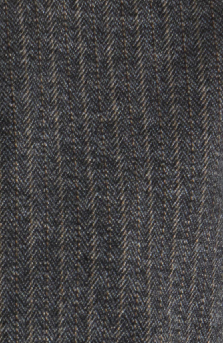 Wit & Wisdom Barrel Sleeve Herringbone Crop Jacket, Alternate, color, Charcoal Wheat Multi