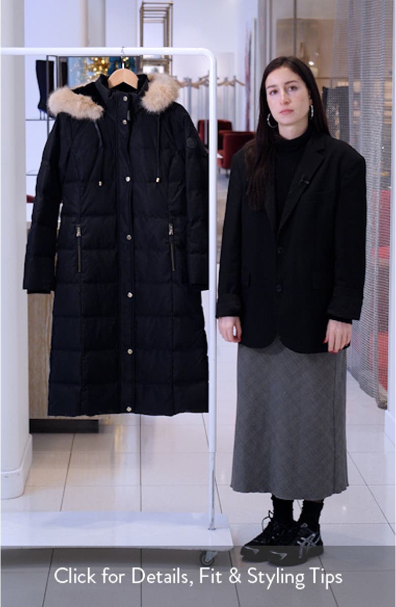 Heritage Down 
Feather Fill Puffer with Faux Fur Trim Removable Hood, sales video thumbnail