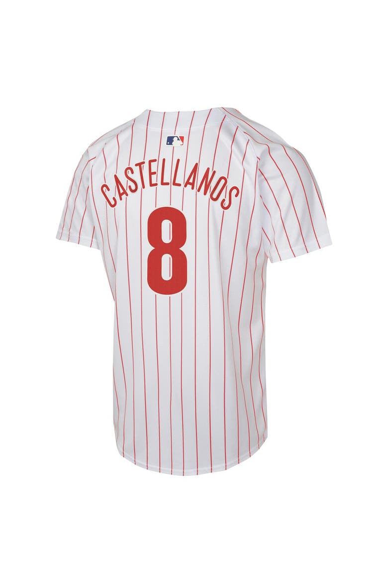 Youth Nike Nick Castellanos White Philadelphia Phillies Home Game Player Jersey, Alternate, color, White