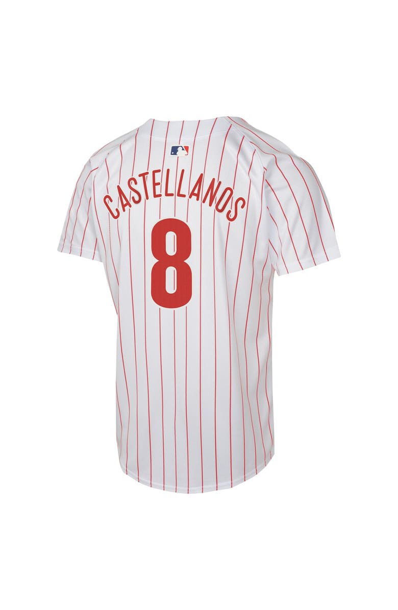 Nike Youth Nike Nick Castellanos White Philadelphia Phillies Home Game Player Jersey, Alternate, color, White