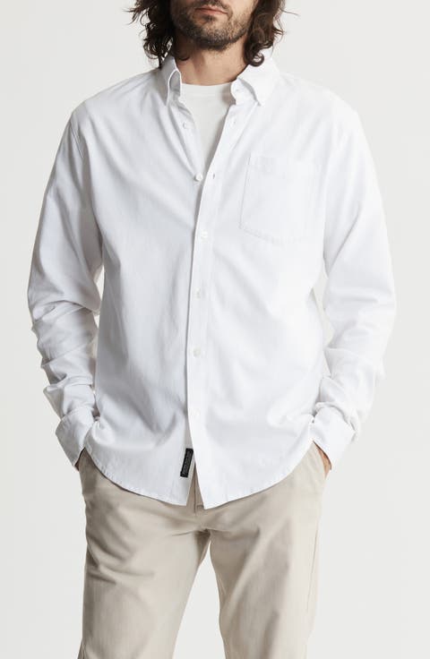Classic Stretch Oxford Button-Up Shirt