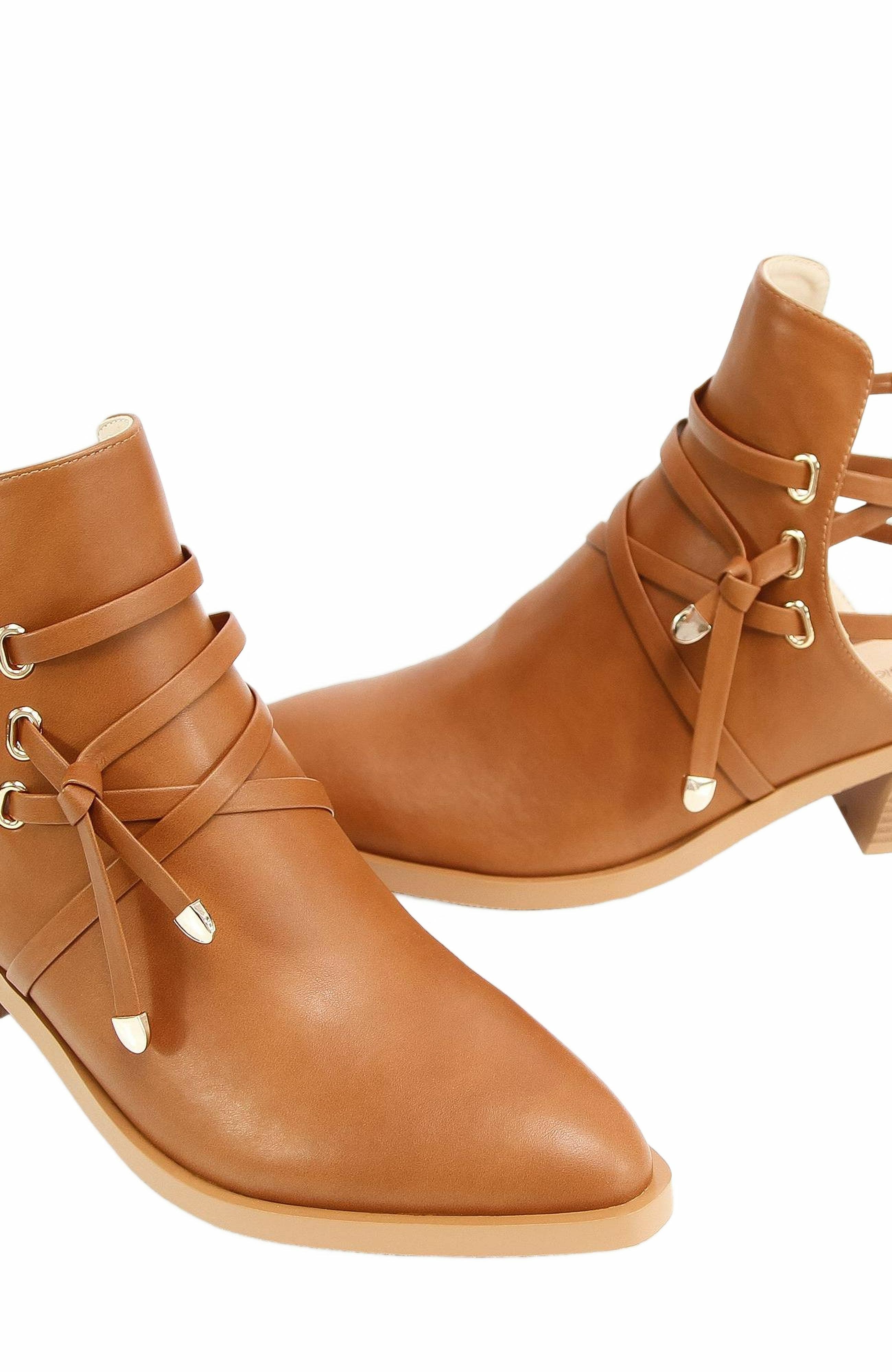 Can't Be Tamed Open Back Boot, Alternate, color, Tan
