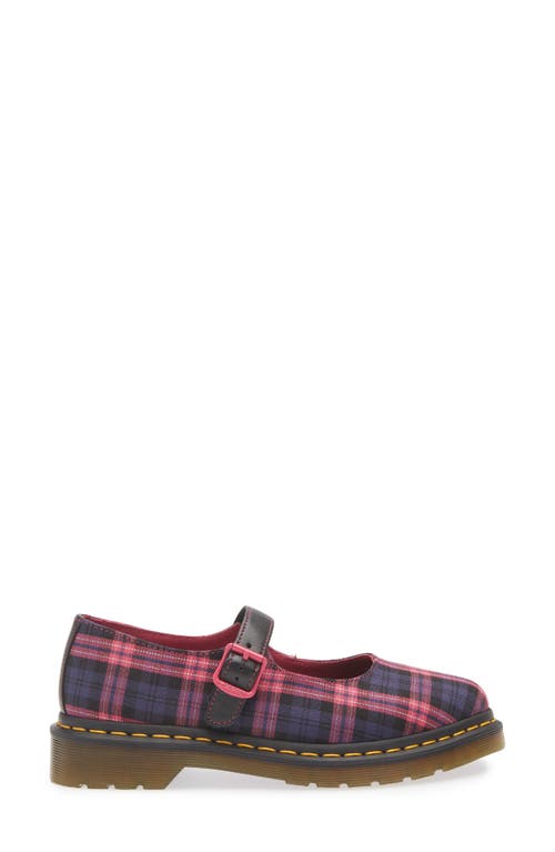 Dr. Martens' Elphie Mary Jane Tartan Shoes In Multi