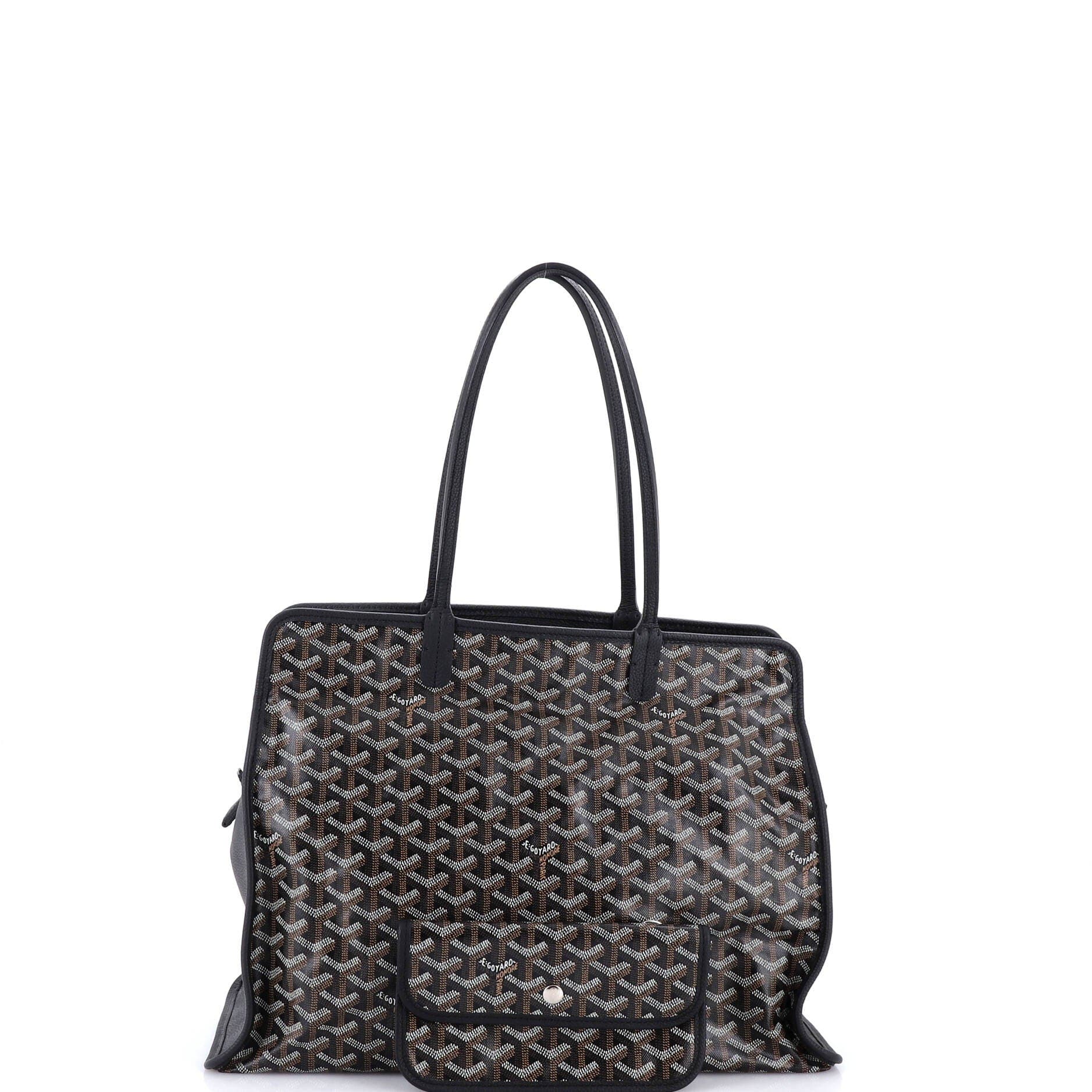 Pre-Owned Goyard Hardy Pet Carrier Coated Canvas PM, Alternate, color, Black