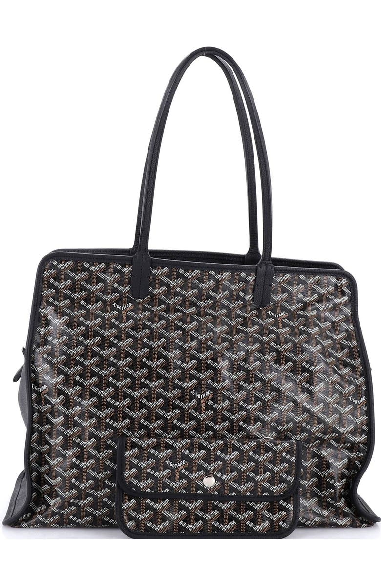 Pre-Owned Goyard Hardy Pet Carrier Coated Canvas PM, Alternate, color, Black