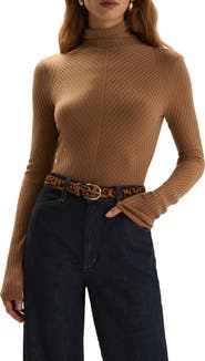 Favorite Daughter Be Your Girl Turtleneck Merino Wool Blend Sweater