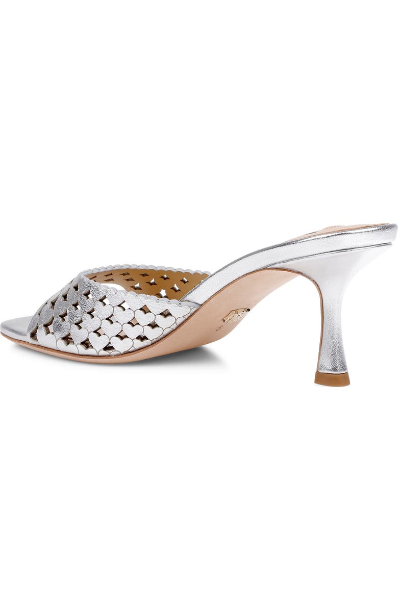 Badgley Mischka Collection Windy Slide Sandal, Alternate, color, Silver Metallic