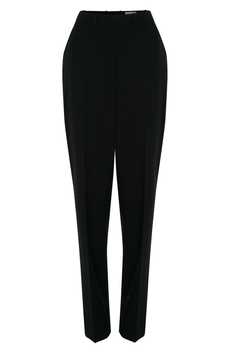 McQueen Barathea Wool Cigarette Pants, Alternate, color,