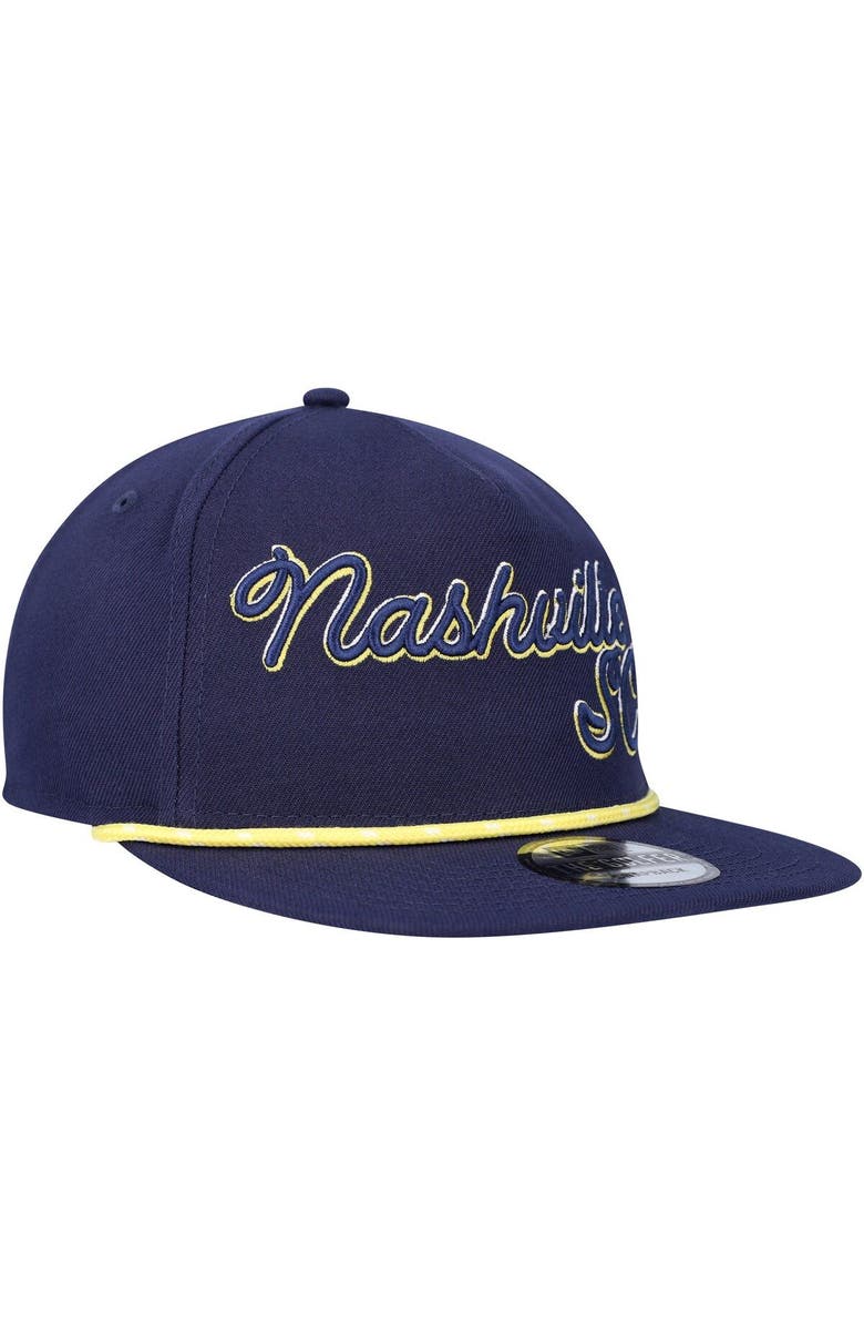 New Era Men's New Era Navy Nashville SC Script Golfer Adjustable Hat, Alternate, color, Navy