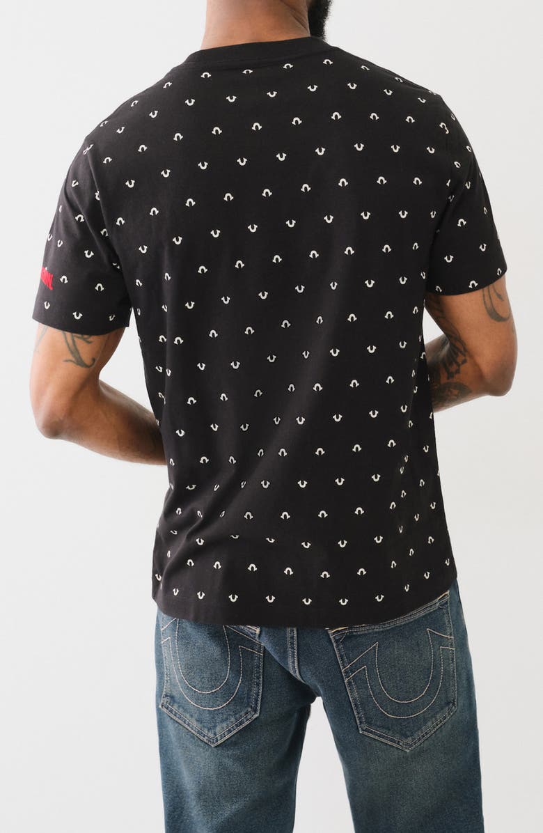 True Religion Mini Horse Shoe Cotton Graphic T-Shirt, Alternate, color,