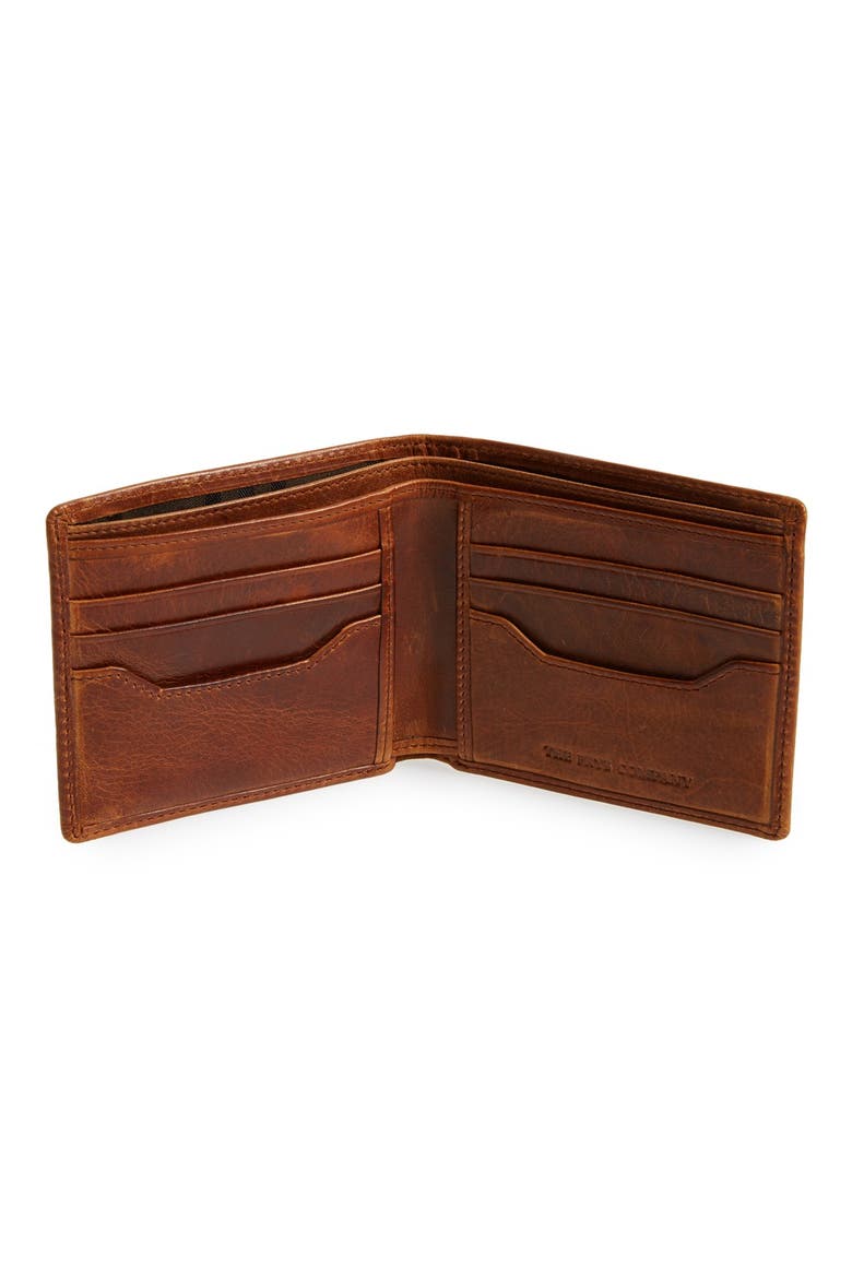 'Logan' Leather Billfold Wallet, Alternate, color, COGNAC