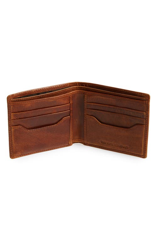 Frye 'logan' Leather Billfold Wallet In Brown