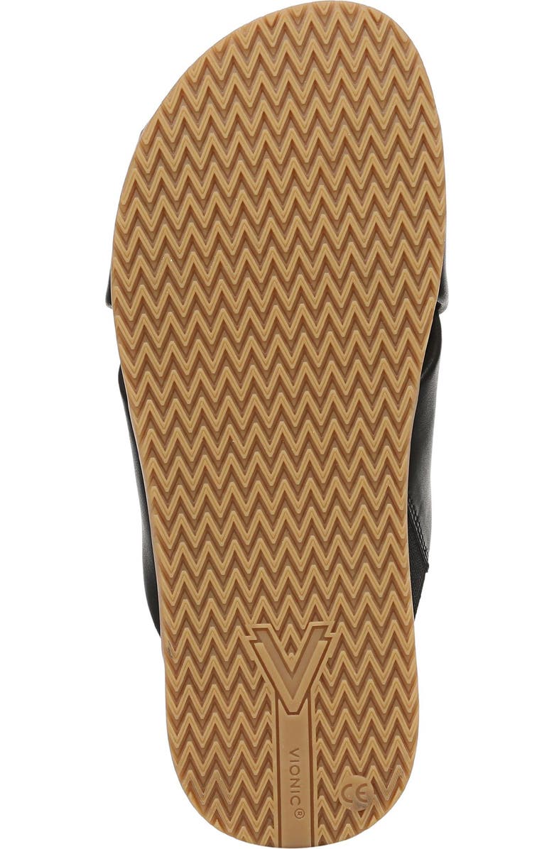 Vionic Etna Crossover Slide Sandal, Alternate, color, Black