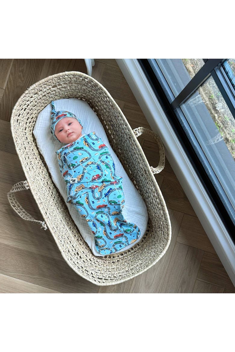 Organic Snugababe Swaddle Sleep Pod with Arm Inserts, Alternate, color, Cars