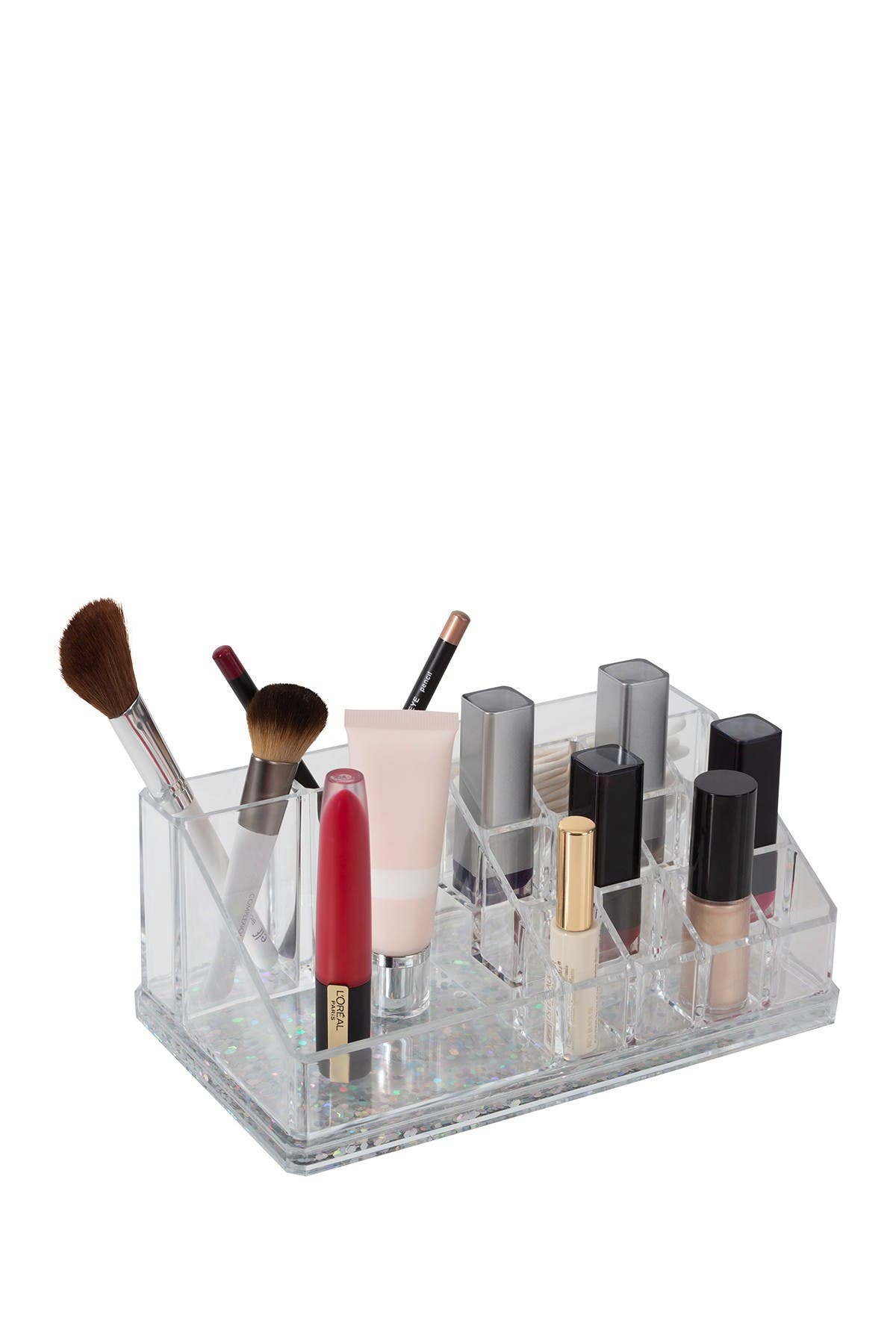 KENNEDY INTERNATIONAL Simplify Silver 16 Compartment Floating Glitter ...