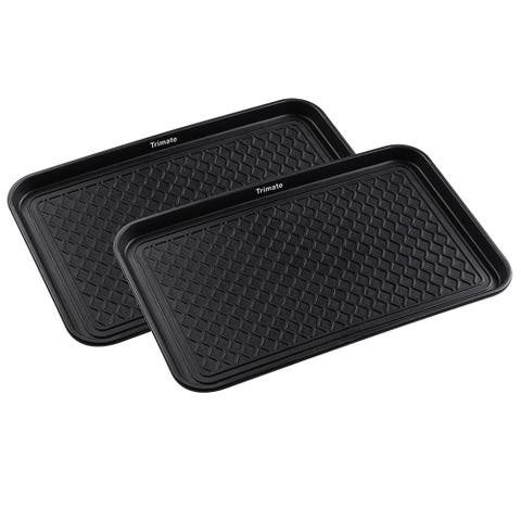 Black All Weather Medium Boot Tray, 2 Pack