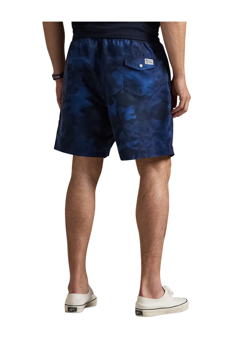 Big & Tall Printed Swim Trunks, Alternate, color, SPY CAMO