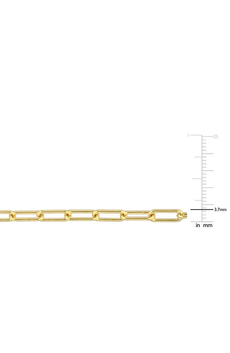 DELMAR Paper Clip Oval Link Chain Necklace & Bracelet Set, 3.5mm, Alternate, color, 