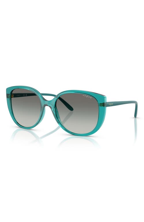 Vogue 55mm Polarized Gradient Butterfly Sunglasses