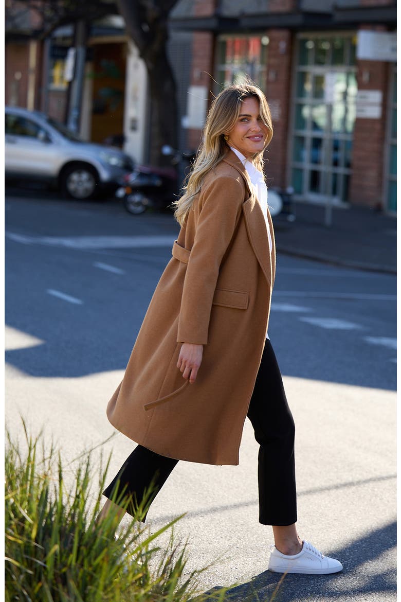 Julianne Belted Coat, Alternate, color, CAMEL