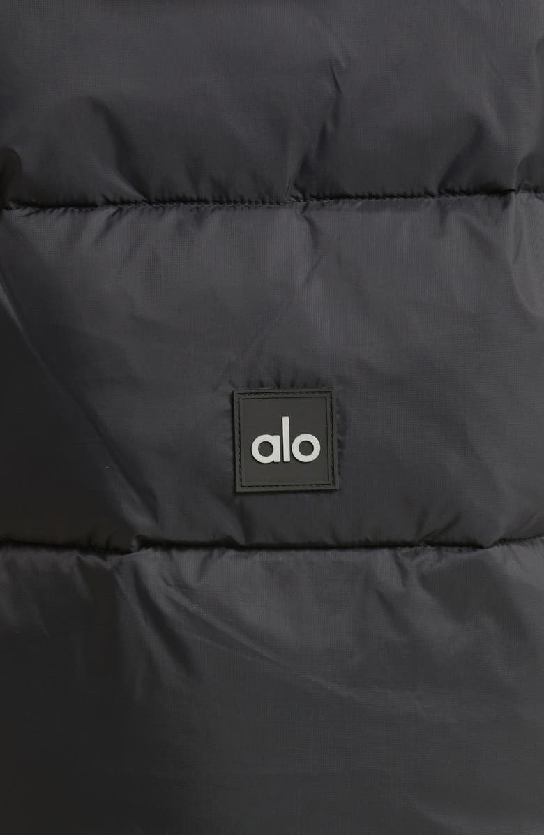 Alo Gold Rush Hooded Puffer Vest, Alternate, color, 
