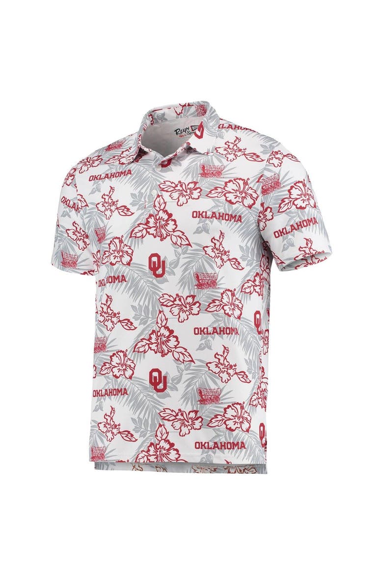 Men's Reyn Spooner White Oklahoma Sooners Performance Polo, Alternate, color, White
