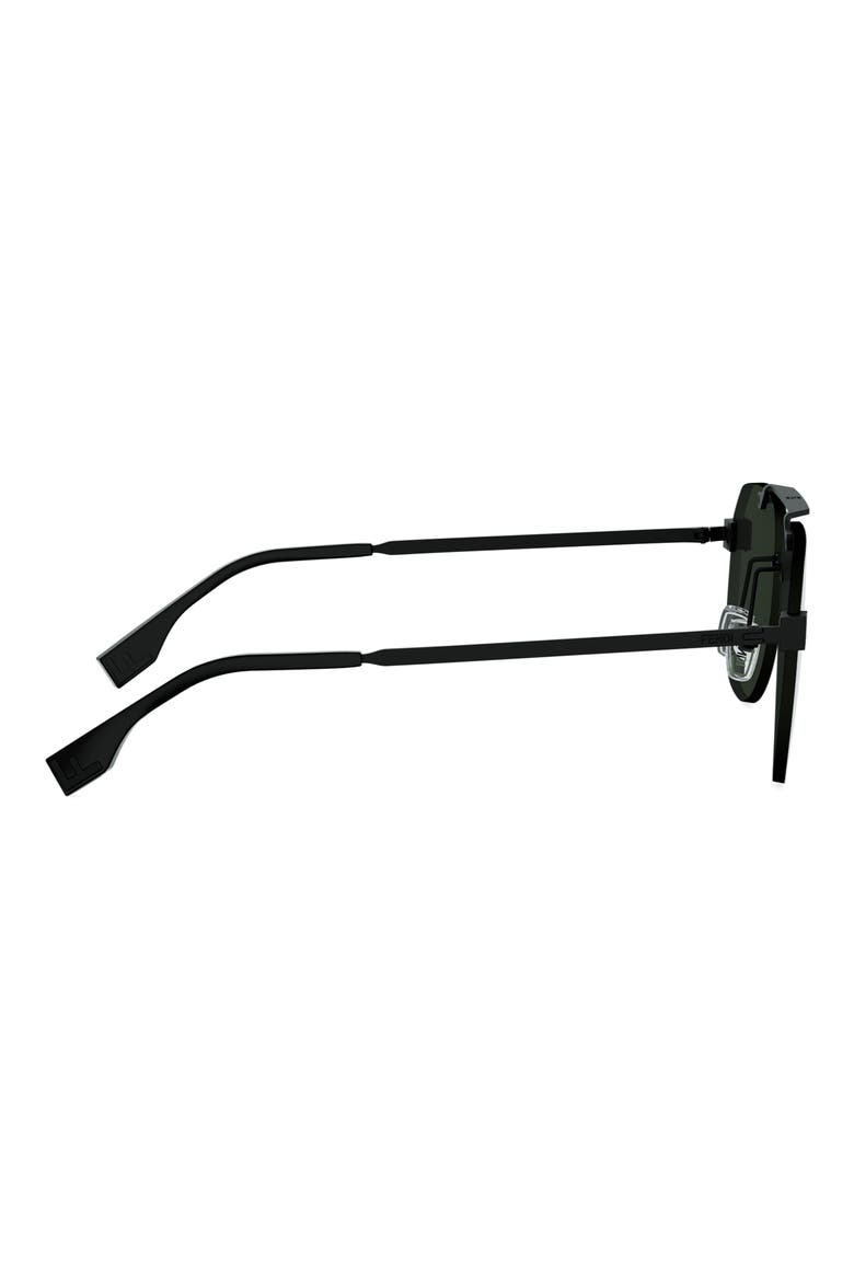 Sky 61mm Polarized Pilot Sunglasses, Alternate, color, MATTE BLACK / GREEN POLARIZED