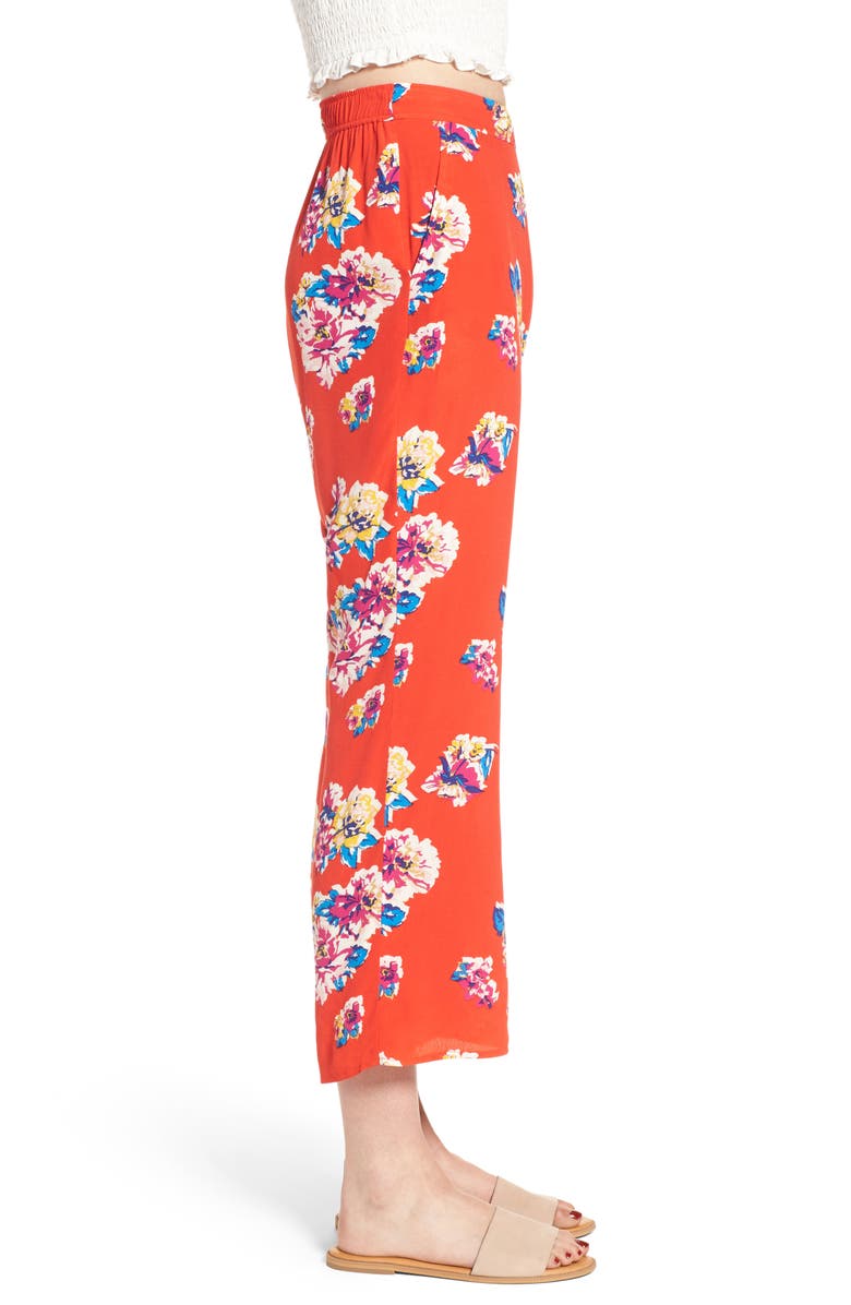 BP. Print Crop Flare Pants, Alternate, color,