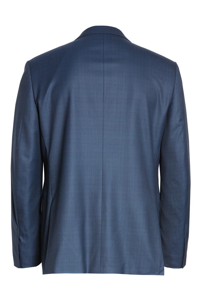 Ermenegildo Zegna Milano Classic Fit Plaid Wool Suit, Alternate, color, BLUE