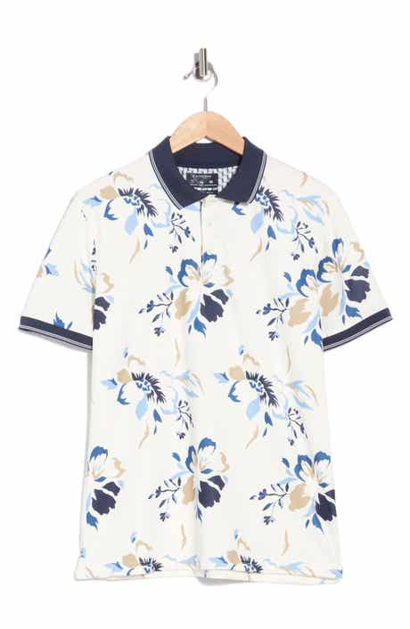 Cactus Man Floral Print Short Sleeve Polo